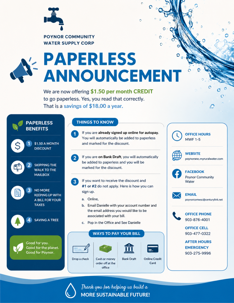 Paperless Announcement